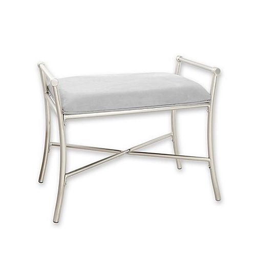 제네릭 Generic Harlow Vanity Bench in Brushed Nickel