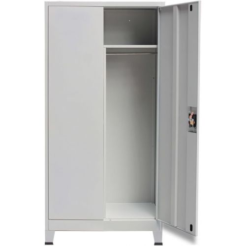 제네릭 Generic Storage Cupboard Office Filing Cabinet Steel Tools Locker Door File Storage Organizer Garage Key Lock Other