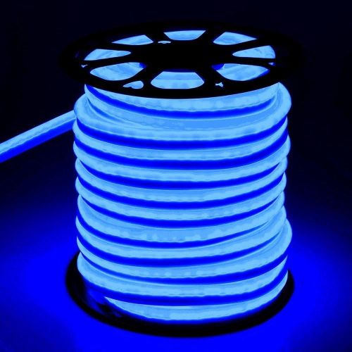 제네릭 Generic DELight 150ft Flex Blue LED Neon Rope Tube Light 3600 Bulbs w/ UL Listed & CE Certifications for Decor Commercial Home Indoor Outdoor Holiday Valentines Parties Lighting