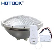 Generic RGB no Remote, Only Remote Swtich : HOTOOK Underwate Lights PAR56 LED Pool Light RGB Stainless Steel LED Lamp Piscine IP68 Remote12V for Swimming Pool Fountain Pond