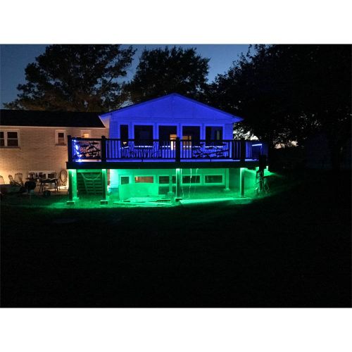 제네릭 Generic Bluetooth 10ft 20ft 30ft 50ft 80ft 100ft 12V 60LEDs/M RGB SMD 5050 LED Strip Light Flexible Waterproof IP65 Outdoor with Remote&Controller and Power Supply (50)