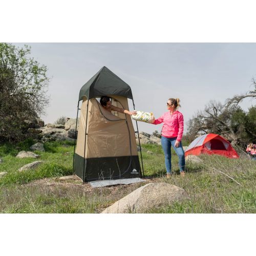 제네릭 Generic Durable,Convenient and Versatile Ozark Trail Hazel Creek Lighted Shower Tent,with Integrated Mud Mat,Mesh Pocket,Gear Loft with Pocket for LED Light (Included),Hanging Shelf,Webbin