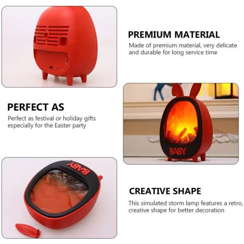 제네릭 generic Decorative Realistic Fireplace Electric Fireplace Stove Heater Easter Ornament Decoration