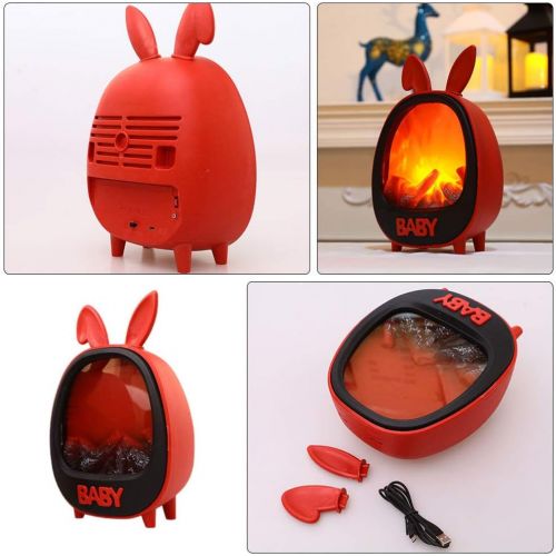 제네릭 generic Decorative Realistic Fireplace Electric Fireplace Stove Heater Easter Ornament Decoration