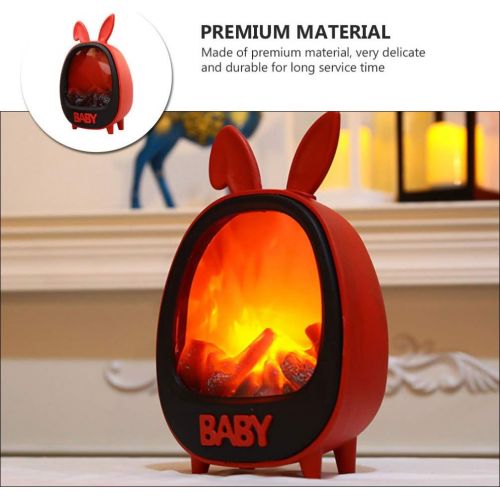 제네릭 generic Decorative Realistic Fireplace Electric Fireplace Stove Heater Easter Ornament Decoration