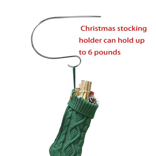 제네릭 Generic Christmas Stocking Holders for Mantle,4,6,8 Pack Socking Holders you can choose.Home Kitchen Hanging Hooks,Multiple Uses Safety Stocking Hangers for Christmas Home Decoration