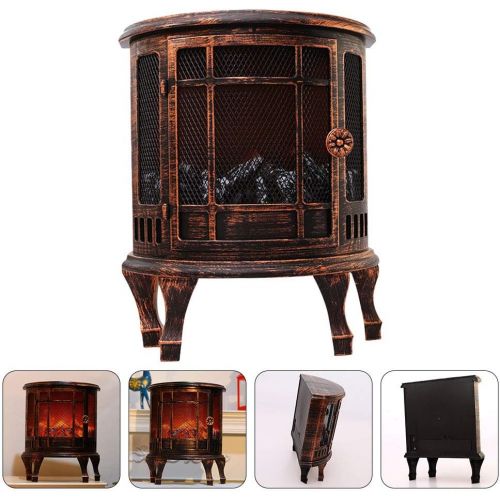 제네릭 Generic Fireplace Charcoal Lantern Electric Fireplace Simulated Flame Stove Heater Led Insert Electric Fireplace USB or Battery Powered Simulation Fireplace Lantern Fireplace Lamp Led (Cof