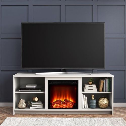 제네릭 Generic Fireplace TV Stand for TVs up to 65, Black Oak (Black Oak)