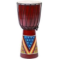 [아마존베스트]Double Duck 20 cm Childrens Djembe Drum Bongo Hand Painted