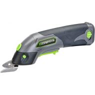 Genesis Cordless Electric Scissors, 8V Lithium-Ion Battery, Charger, and 2 Year Warranty for Cutting Cardboard, Carpet, Fabric, and Plastic (GLSS08B)