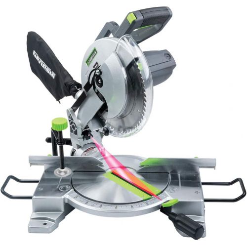  Genesis GMS1015LC 15-Amp 10-Inch Compound Miter Saw with Laser Guide and 9 Positive Miter Stops