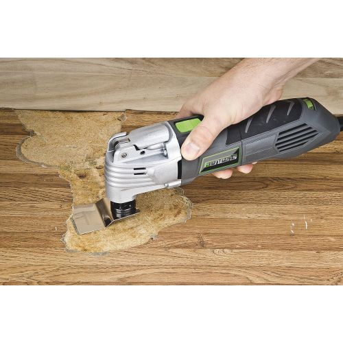  [아마존베스트]Genesis GMT25T 2.5 Amp Variable Speed Multi-Purpose Oscillating Tool with 3” Delta Sanding Pad,(12) Sanding Triangles,Rigid Scraper Blade,Bi-metal Flush Cut Blade,Segmented Saw Bla