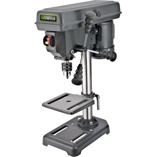  GENESIS Genesis GDP805P 8 In. 5-Speed 2.6 Amp Drill Press with 12 In. Chuck & Tilt Table,