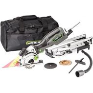 GENESIS Genesis GPCS535CK 5.8 Amp, 3-12” Control Grip Plunge Compact Circular Saw Kit with Laser, Miter Base, 3 assorted blades, Vacuum Adapter Hose, Rip Guide and Carrying bag