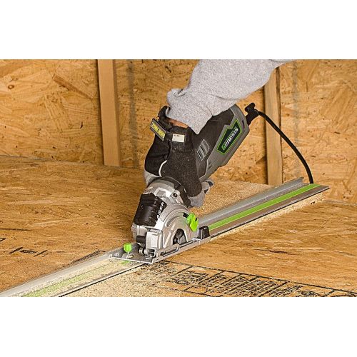  GENESIS Genesis GPCS535CK 5.8 Amp, 3-12” Control Grip Plunge Compact Circular Saw Kit with Laser, Miter Base, 3 assorted blades, Vacuum Adapter Hose, Rip Guide and Carrying bag