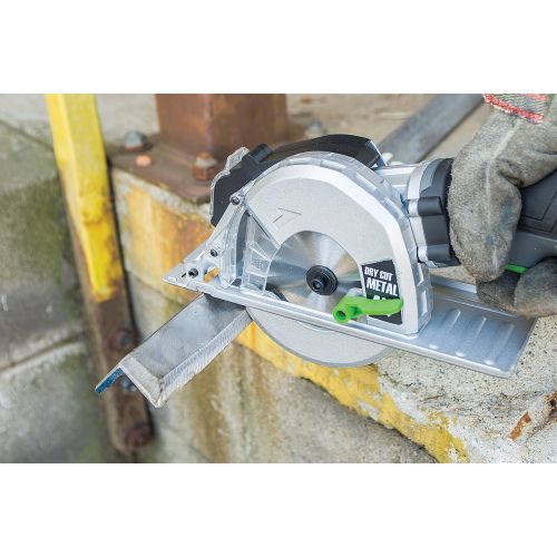  GENESIS Genesis GMCS547C 5.8 Amp, 4-34” Control Grip Compact Circular Saw for Metal Cutting with chip collector and Metal Cutting Blade
