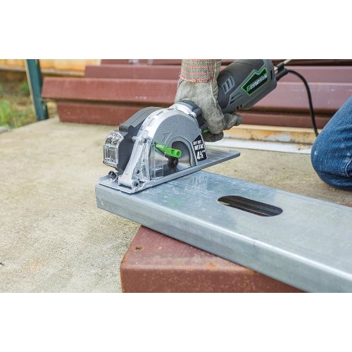  GENESIS Genesis GMCS547C 5.8 Amp, 4-34” Control Grip Compact Circular Saw for Metal Cutting with chip collector and Metal Cutting Blade