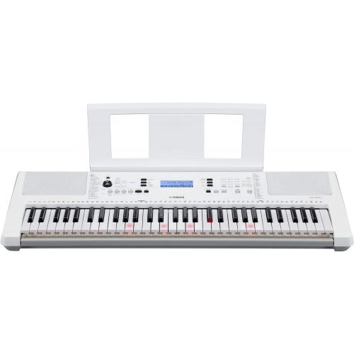  Genesis Bundle Yamaha EZ-300 61-Key Portable Keyboard with Lighted Keys Bundled with Power Supply, Foot switch, Stereo Headphones, and 2-Year Extended Warranty