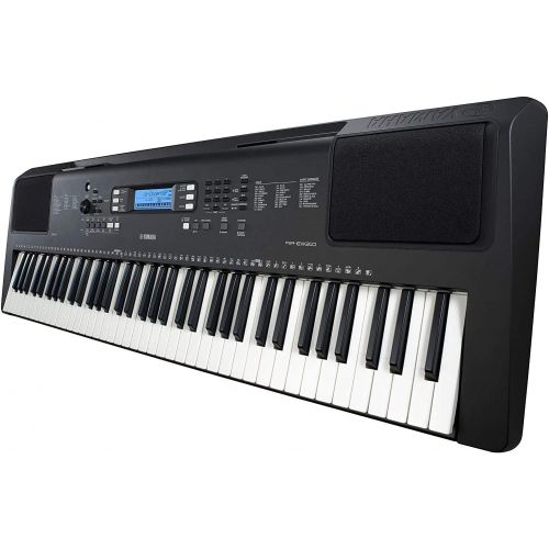  Genesis Bundle Yamaha PSREW310 76-Key Portable Digital Keyboard Bundle with Power Supply, Foot switch, Stereo Headphones, and 2-Year Extended Warranty