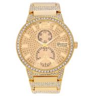 Geneva Platinum Mens Rhinestone Link Bracelet Watch by Geneva Platinum