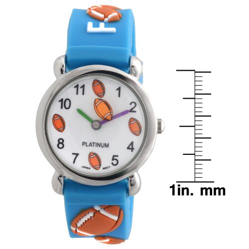  Geneva Platinum Kids Football Silicone Watch by Geneva Platinum