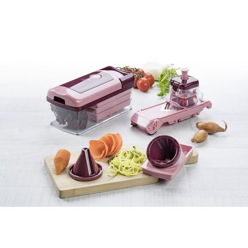  [아마존 핫딜]  [아마존핫딜]Genius Nicer Dicer Fusion smart | 23 Teile | inkl. Nicer Twist | Bekannt aus TV | NEU Farbe Rubinrot