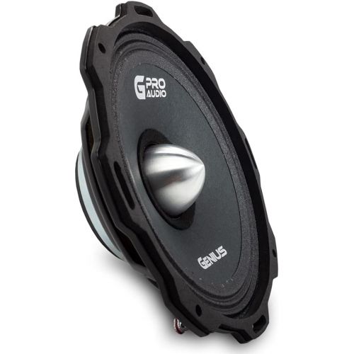  [아마존베스트]Genius GPRO-M0865 6.5 300 Watts-Max Midrange Neodymiun Car Audio Speaker 4-Ohms Paper Cone