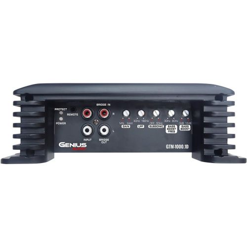  Genius GTM-100.4D 1500 Watts-MAX Compact Car Full Range Amplifier 4 Channel Class-D 2-Ohm Stable