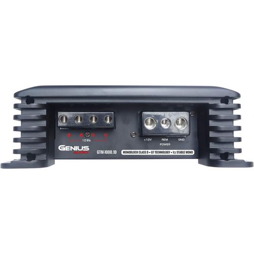  Genius GTM-100.4D 1500 Watts-MAX Compact Car Full Range Amplifier 4 Channel Class-D 2-Ohm Stable