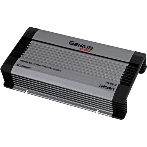  Genius GTM-100.4D 1500 Watts-MAX Compact Car Full Range Amplifier 4 Channel Class-D 2-Ohm Stable