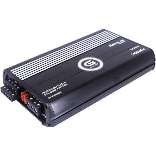  Genius GXP-200.4D 2400 Watts-MAX Compact Car Full Range Amplifier 4 Channel Class-D 2-Ohm Stable