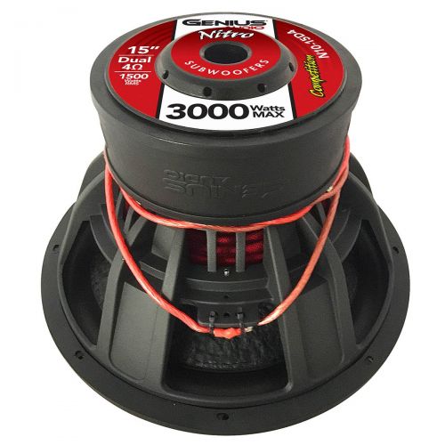  Genius N10-12D4 12 3000 Watts-Max Car Audio Subwoofer Nitro Competition Dual 4-Ohms