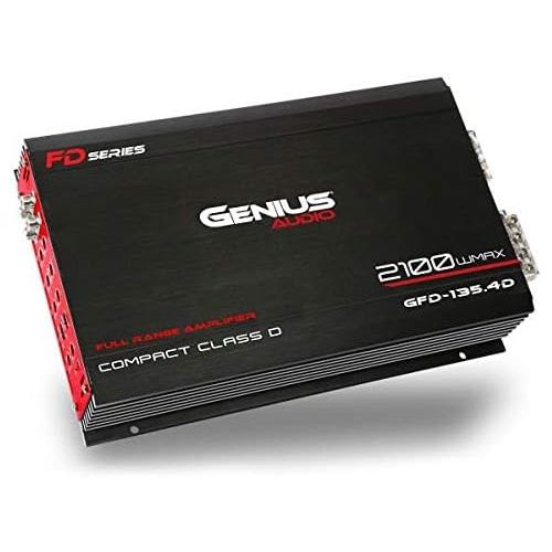  Genius GFX-55X4 1200 Watts-Max Car Amplifier 4-Channels Professional Class-AB 2-Ohm Stable Stereo