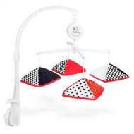 Genius Baby Toys Musical Infant Stimulation - Black, White & Red Mobile
