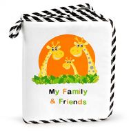 [아마존베스트]Genius Baby Toys Babys My Family & Friends First Photo Album - Cute Giraffe Family Theme!