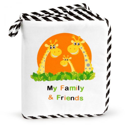  [아마존베스트]Genius Baby Toys Babys My Family & Friends First Photo Album - Cute Giraffe Family Theme!