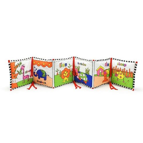  [아마존베스트]Genius Baby Toys Reversible Infant-Stim Crib Bumper Panel & Book in One