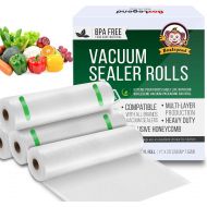 [아마존베스트]Geniusidea Vacuum Sealer Bags, 2 Pack 11 x 25ft Sous Vide Bags, Large Commercial Grade Plastic, Food Vac Storage & Seal, Meal Prep, Microwave & Freezer Safe, Store A Meal