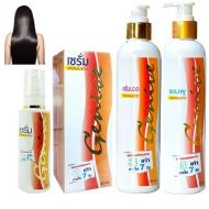 Womem Set of Genive Shampoo & Conditioner and Serum Helps Hair Regrowth Longer