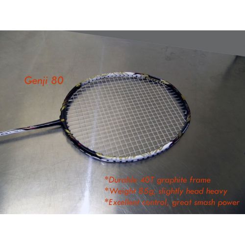  Genji Sports Aero Speed Badminton Package, Right, SmallLong, BlackWhite