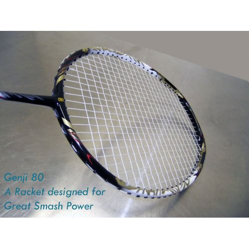 Genji Sports Aero Speed Badminton Package, Right, SmallLong, BlackWhite