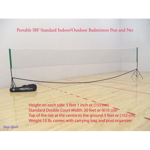  Genji Sports Portable Indoor Badminton, Outdoor Post and Net Set