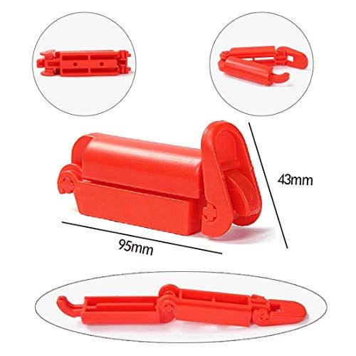  [아마존베스트]Genleas 1 set Car Seat Belt Buckle Holder and Clip & Metal Lock, Buckle Up - Soft Silicone - Easy...