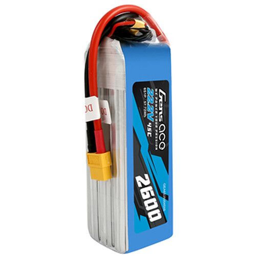  Gens Ace 2600 45C 6S 22.2V LiPo RC Soft Pack Battery with XT60