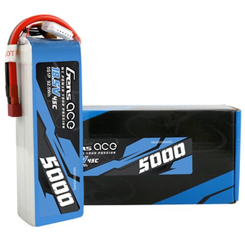  Gens Ace 5S 18.5V 45C LiPo RC Battery with Deans Plug (5000mAh)