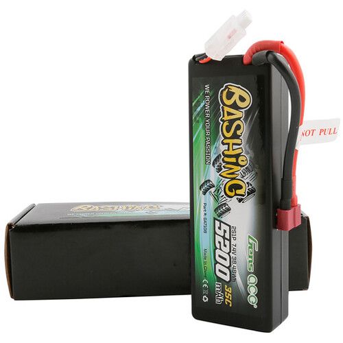  Gens Ace 5200 35C 2S 7.4V LiPo RC Hard Case Battery with Deans