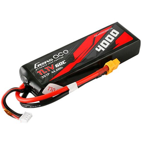  Gens Ace 4000 60C 3S 11.1V LiPo RC Soft Pack Battery with XT60