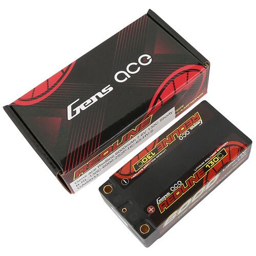  Gens Ace 6000 130C 2S 7.6V LiHV RC Hard Case Battery with 5.0mm Bullet