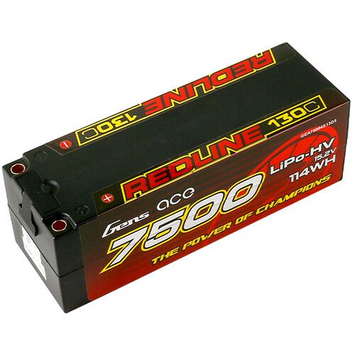  Gens Ace 7500 130C 4S 15.2V LiHV RC Hard Case Battery with Deans