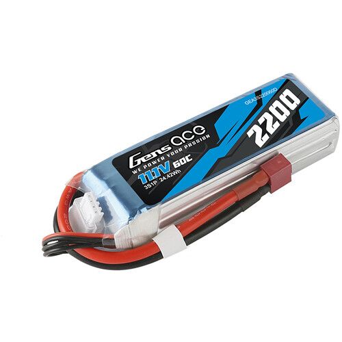  Gens Ace 2200 60C 3S 11.1V LiPo RC Soft Pack Battery with Deans